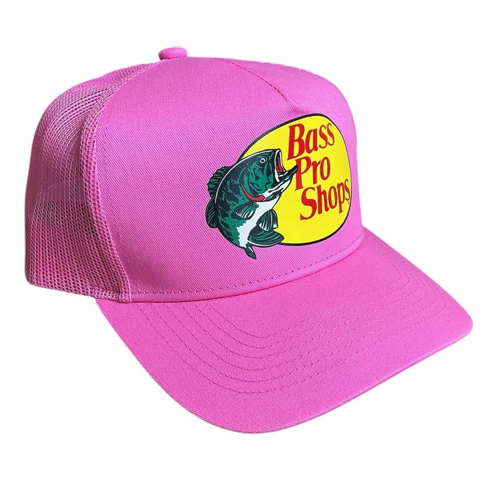 Bass Pro Shops Pink Mesh Trucker Hat Adjustable